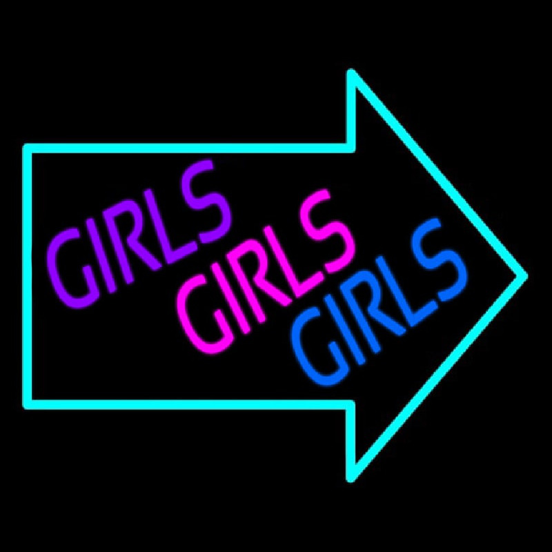 Girls Girls Girls Neontábla