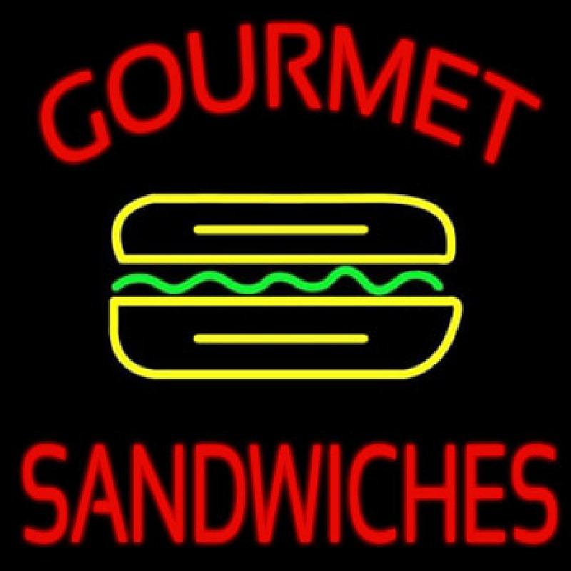 Gourmet Sandwiches Neontábla