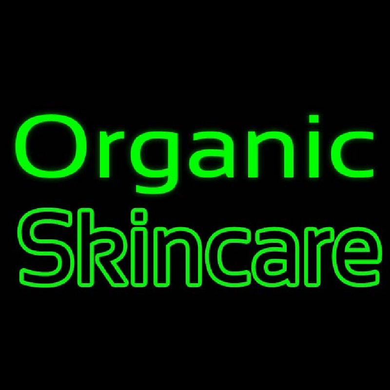 Green Organic Skincare Neontábla