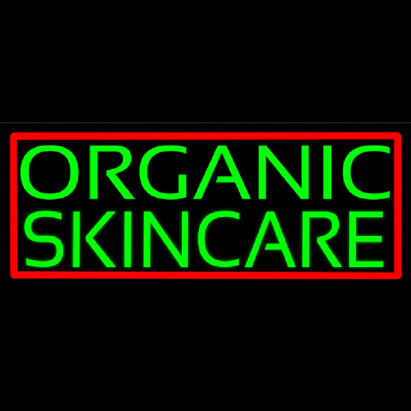 Green Organic Skincare Neontábla