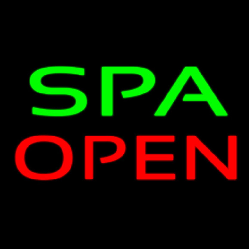 Green Spa Open Neontábla