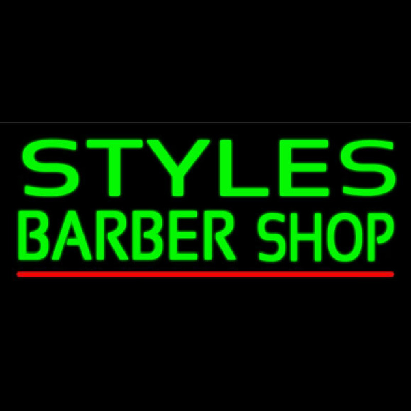 Green Styles Barber Shop Neontábla