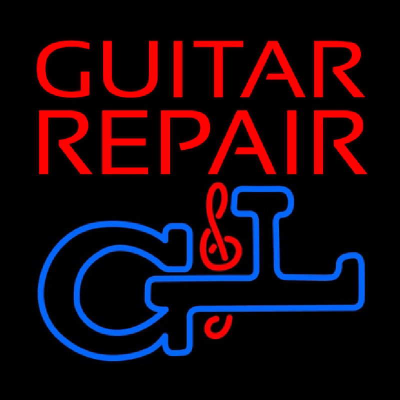 Guitar Repair Neontábla