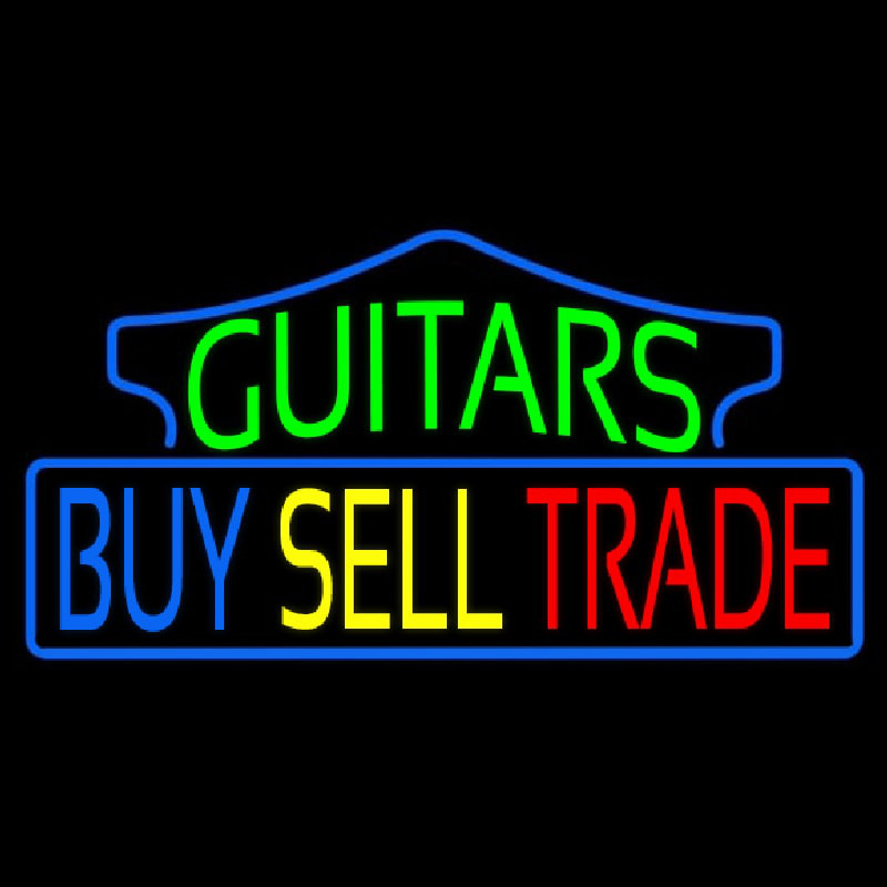 Guitars Buy Sell Trade 1 Neontábla