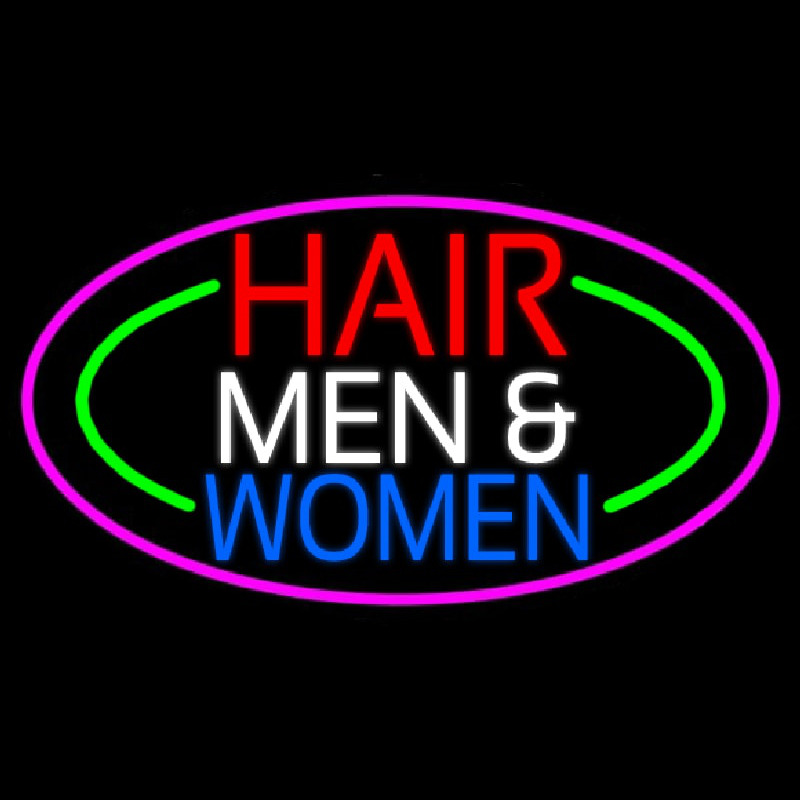 Hair Men And Women Neontábla