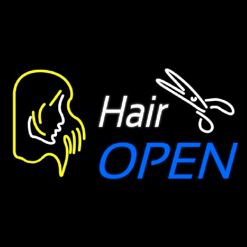 Hair Open Neontábla