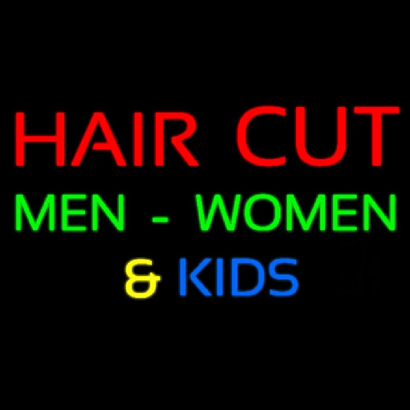 Haircut Men Women And Kids Neontábla