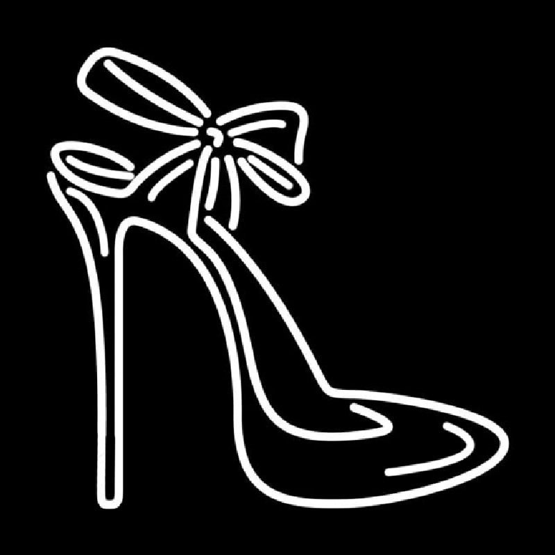 High Heels With Ribbon Neontábla