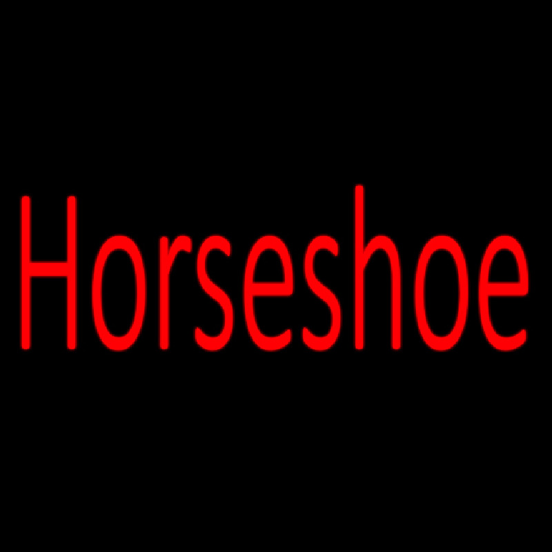 Horseshoe Red Neontábla