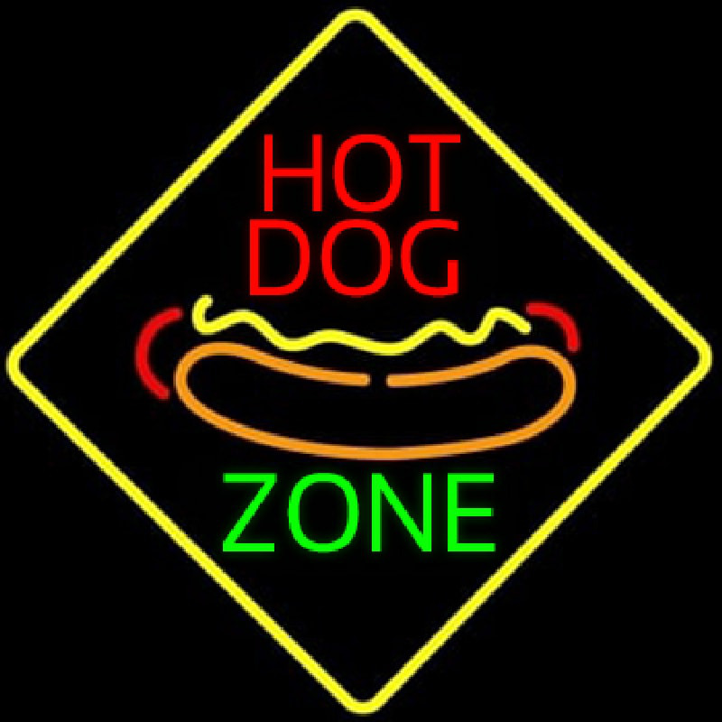 Hot Dog Zone Neontábla