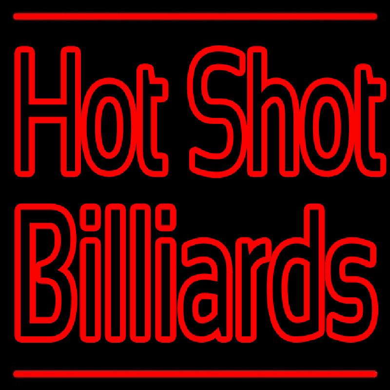 Hot Shot Billiards Neontábla