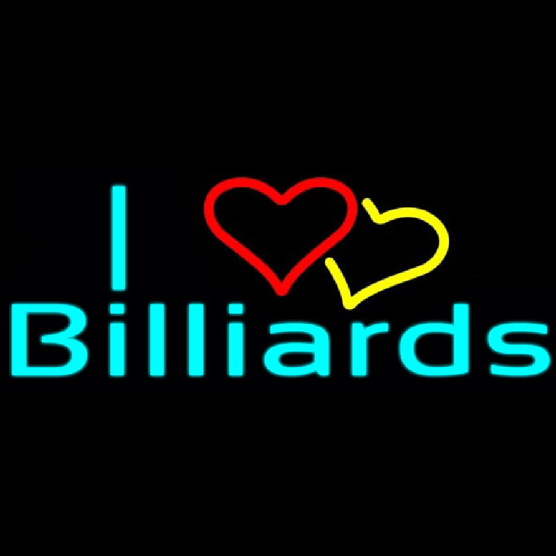 I Love Billiards 2 Neontábla