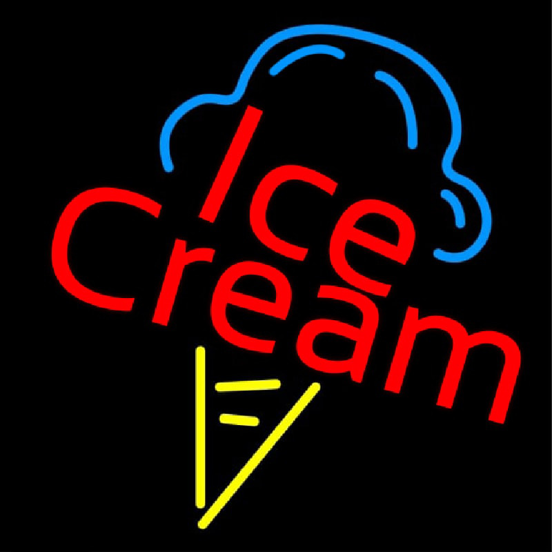 Ice Cream Logo Neontábla