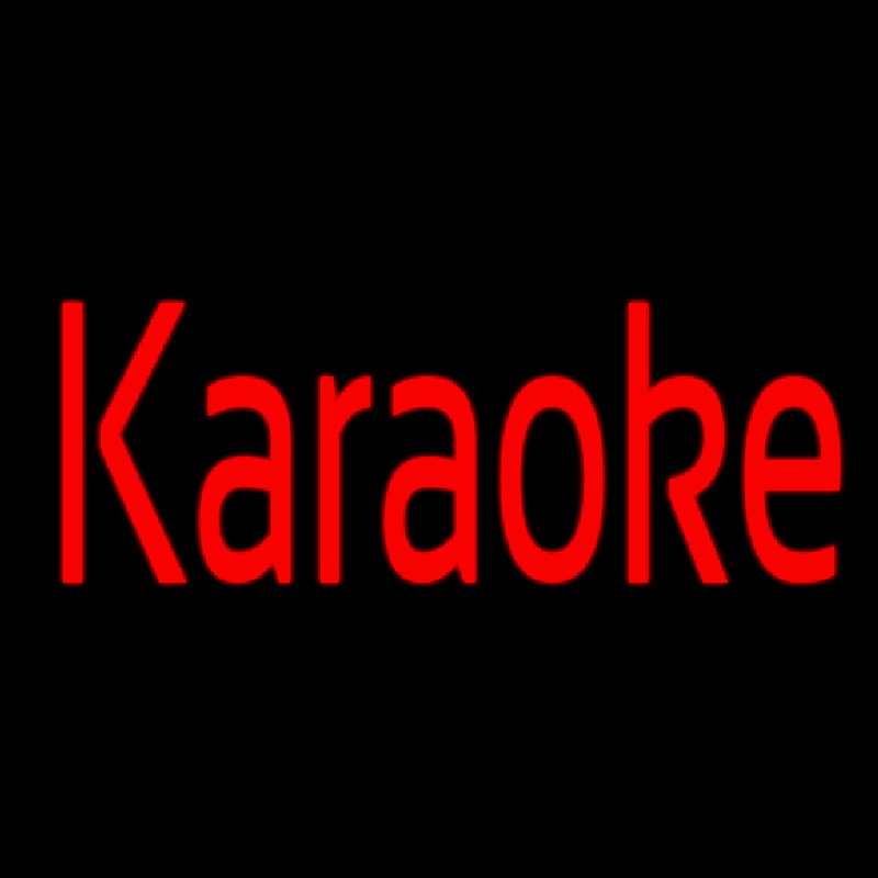 Karaoke Cursive 1 Neontábla