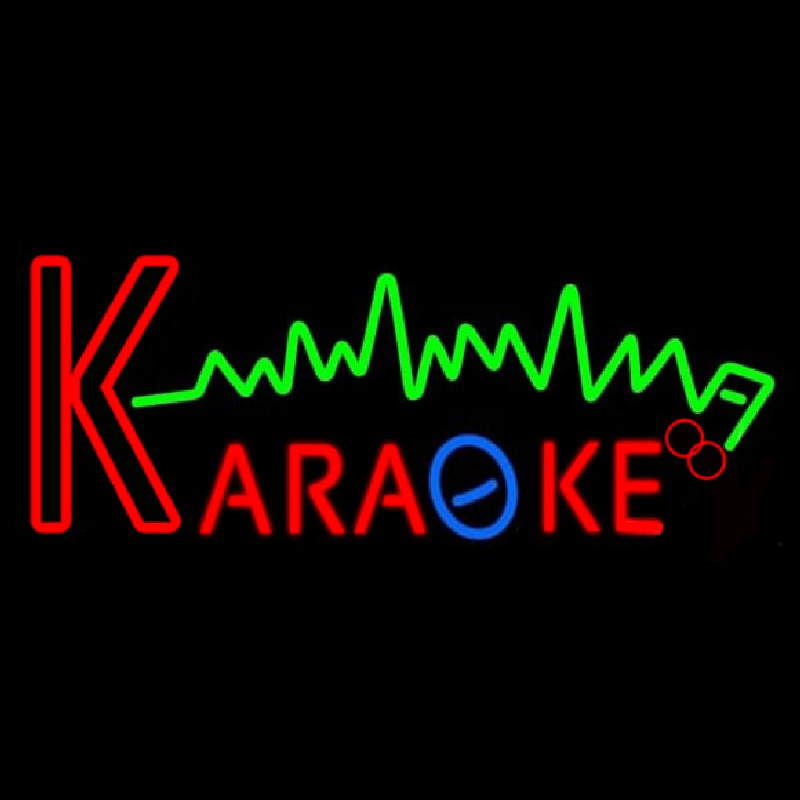 Karaoke Music Note 2 Neontábla