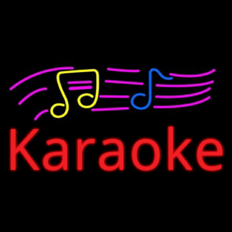 Karaoke With Musical Neontábla