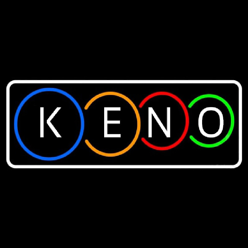 Keno With Border Neontábla