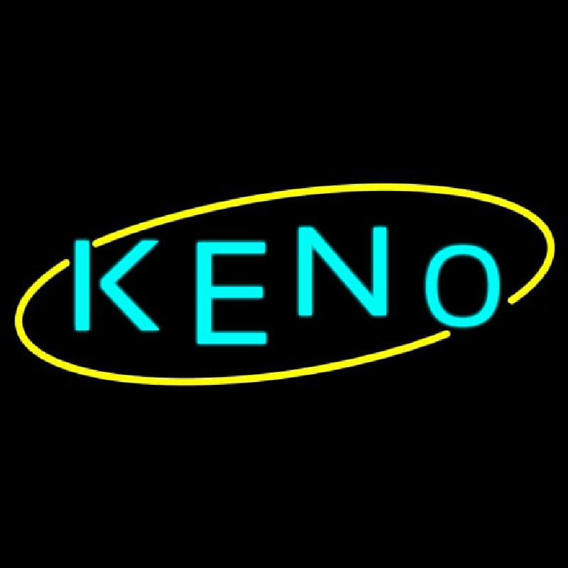 Keno With Oval 1 Neontábla