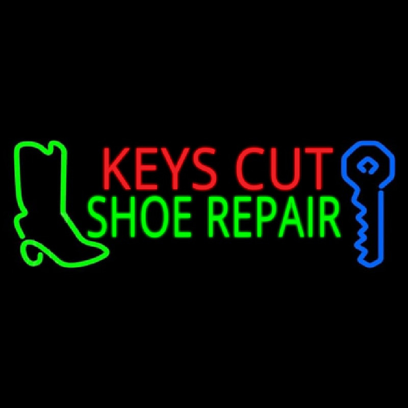 Keys Cut Shoe Repair Neontábla