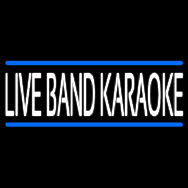 Live Band Karaoke Neontábla