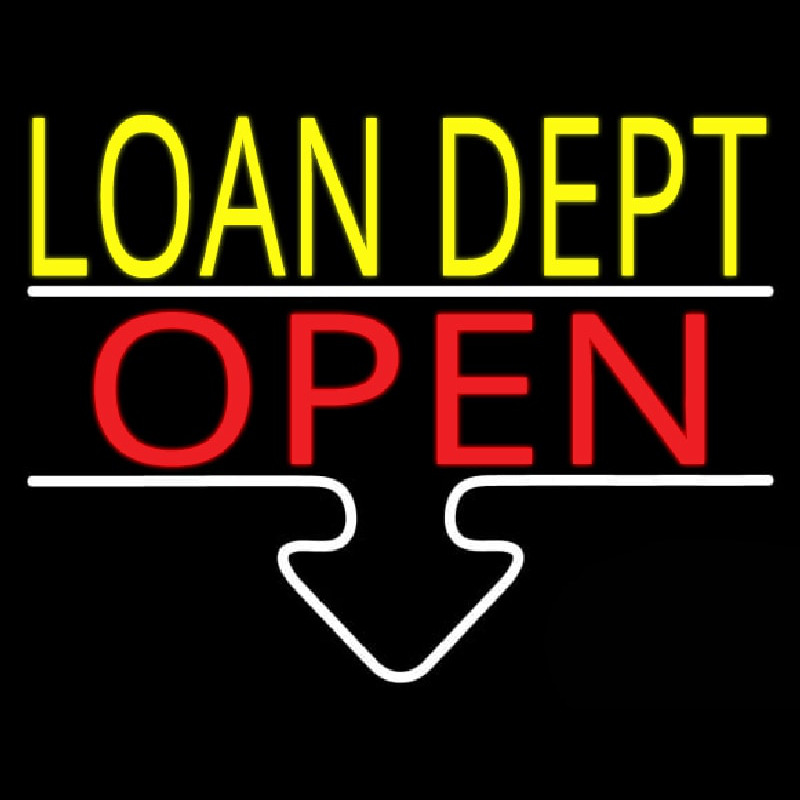 Loan Dept Open Neontábla