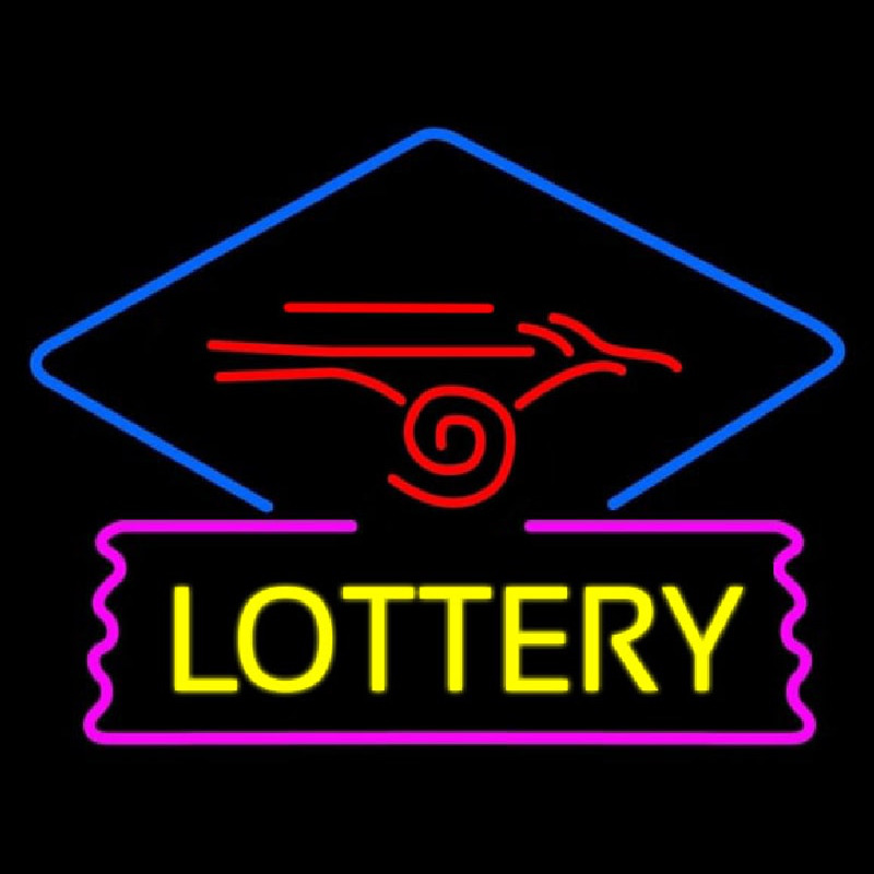 Lottery Logo Neontábla