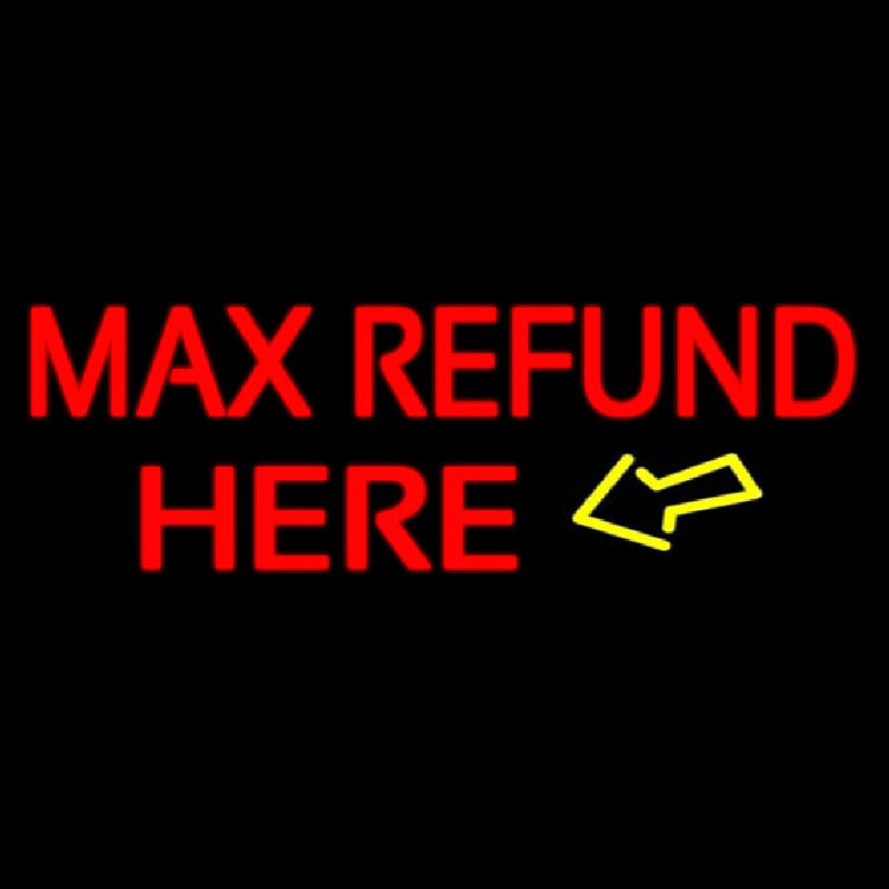 Ma  Refund Here Neontábla