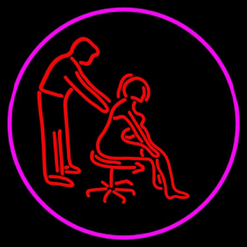 Male Female Massage Logo Neontábla