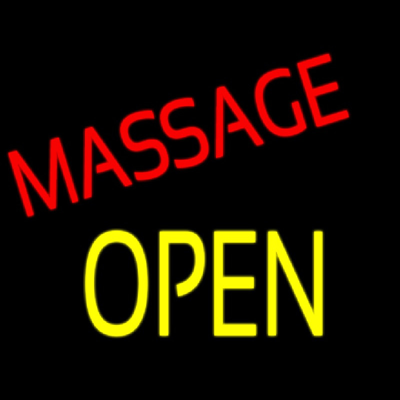 Massage Open Neontábla