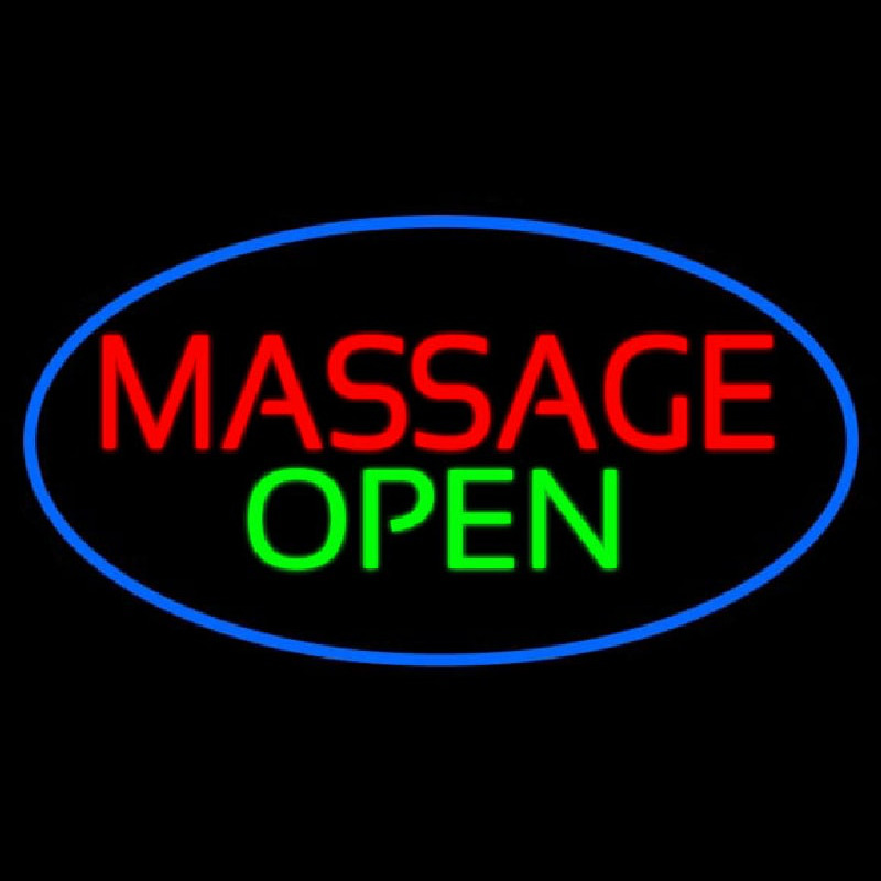 Massage Open Neontábla