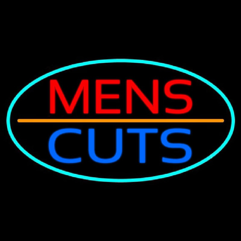 Mens Cuts Neontábla