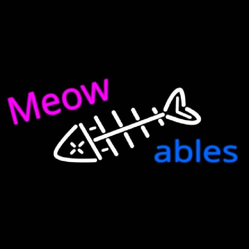 Meow Ables Neontábla