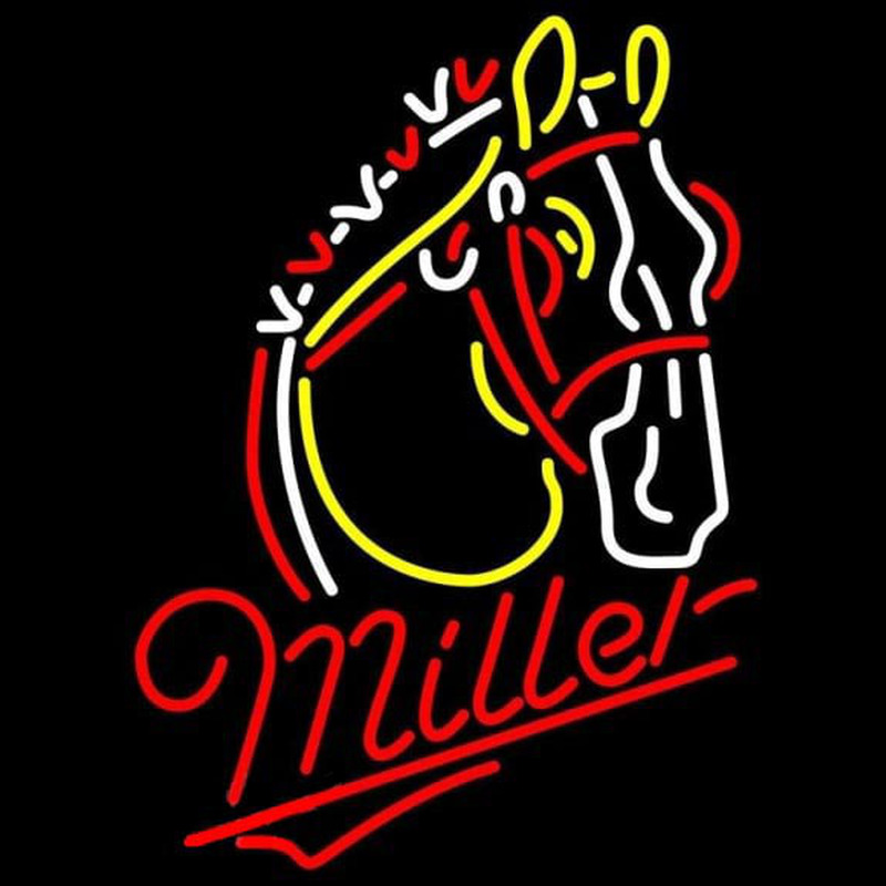 Miler Horse Beer Sign Neontábla