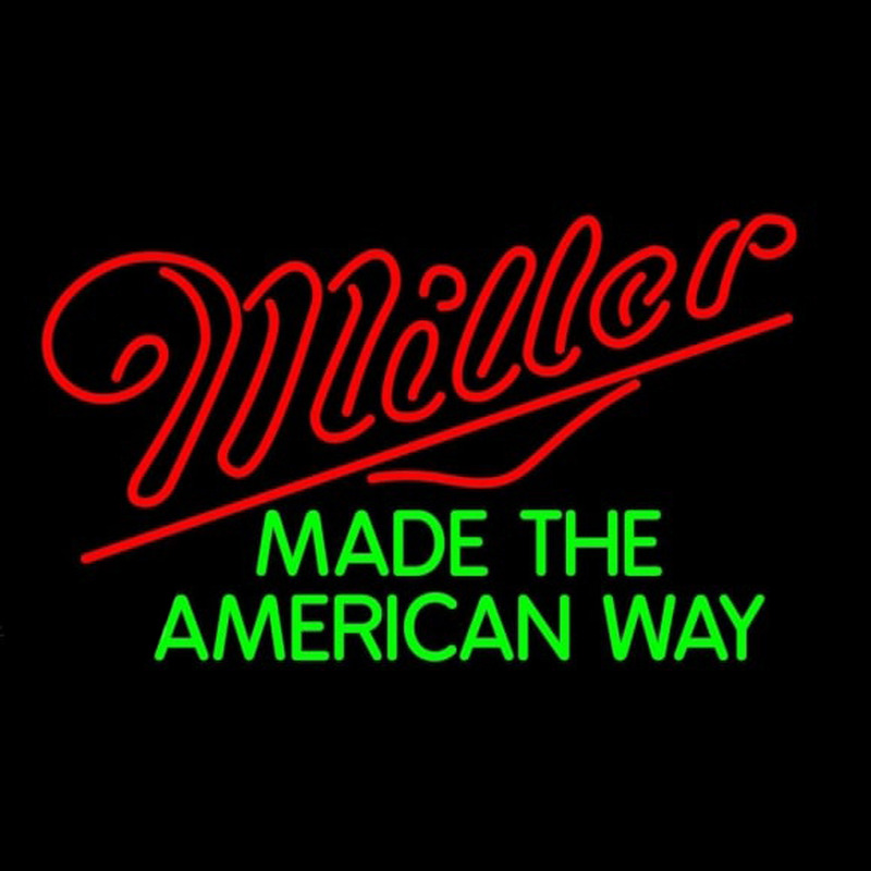 Miller American Way Beer Sign Neontábla