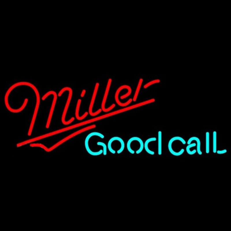 Miller Good Call Beer Sign Neontábla