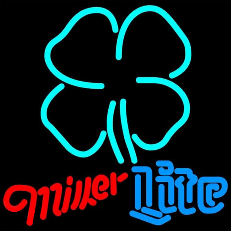 Miller Lite Clover Beer Sign Neontábla