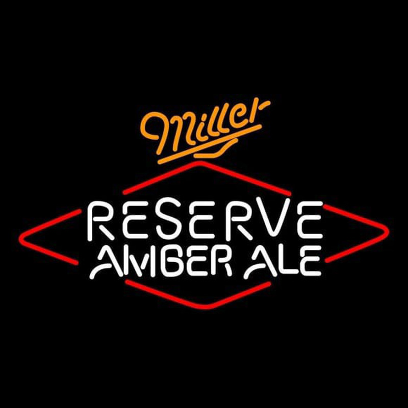 Miller Reserve Amber Ale Beer Sign Neontábla