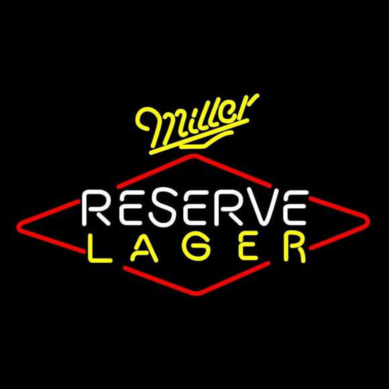 Miller Reserve Lager Beer Sign Neontábla