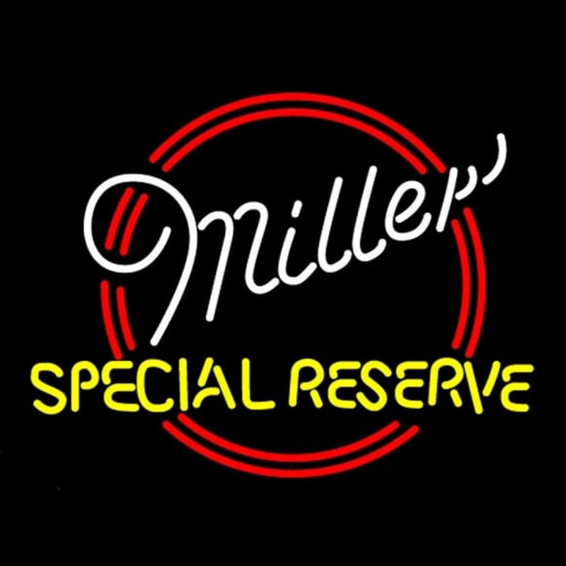 Miller Special Reserve Beer Sign Neontábla