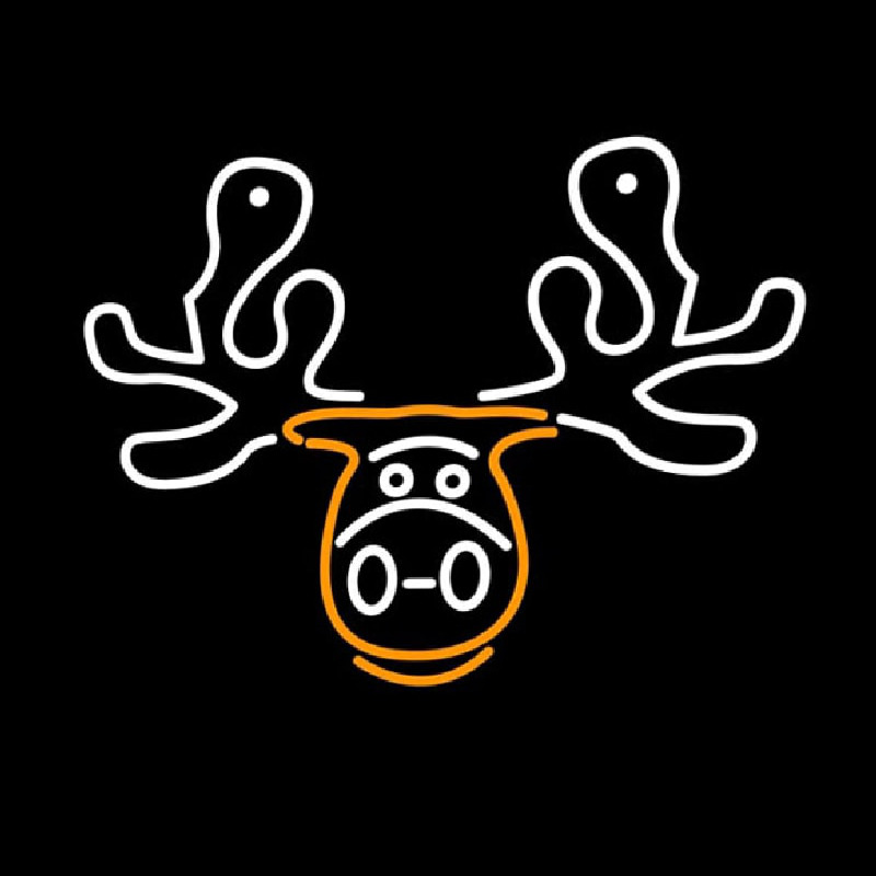 Moose Head Logo Neontábla