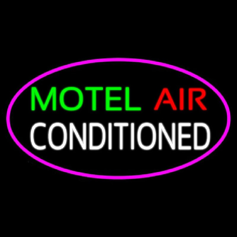 Motel Air Conditioned Neontábla