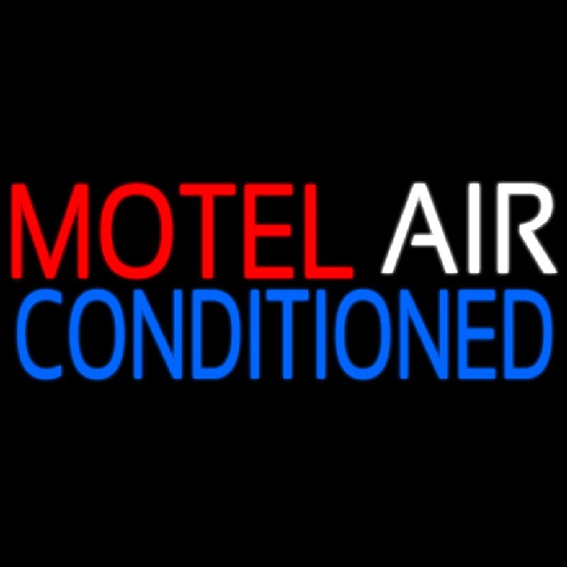 Motel Air Conditioned Neontábla