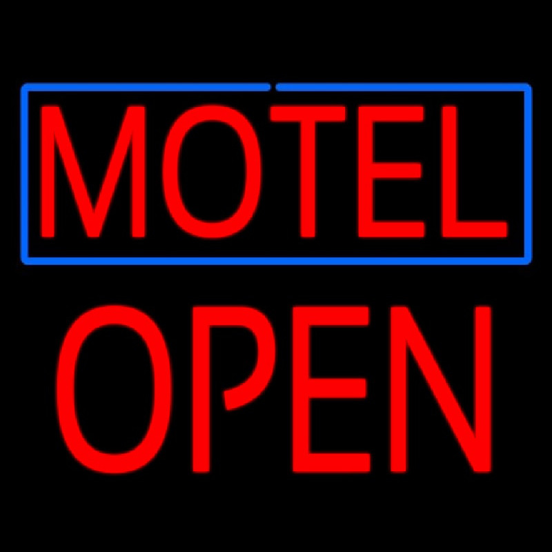 Motel Block Open Neontábla