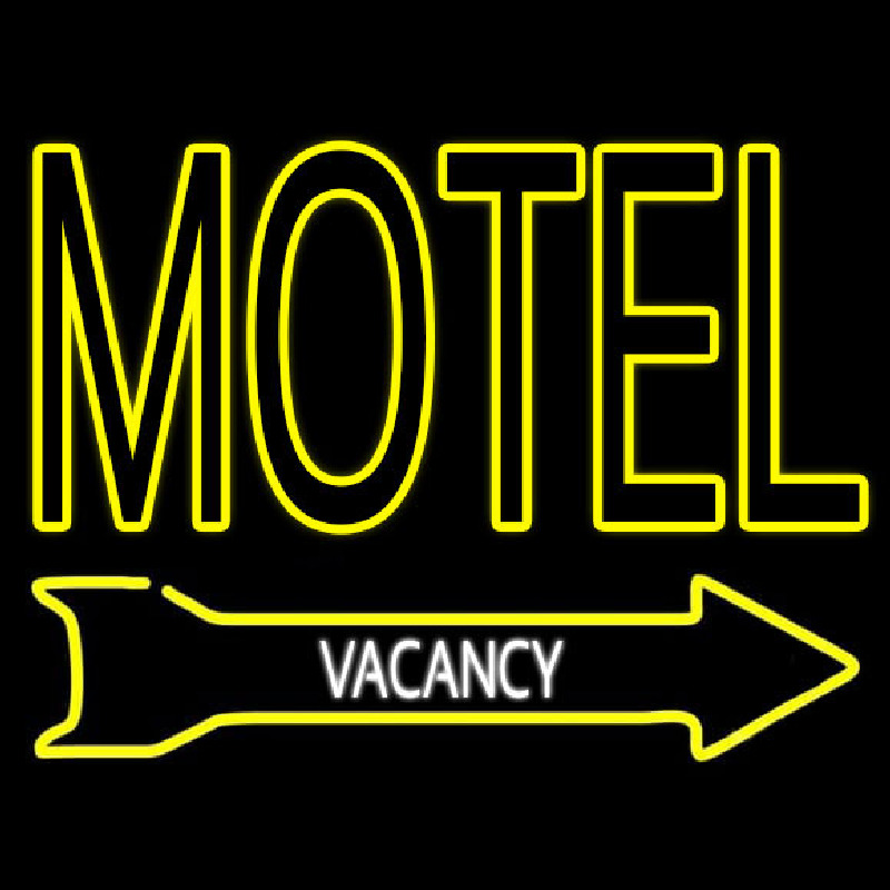 Motel Vacancy Neontábla