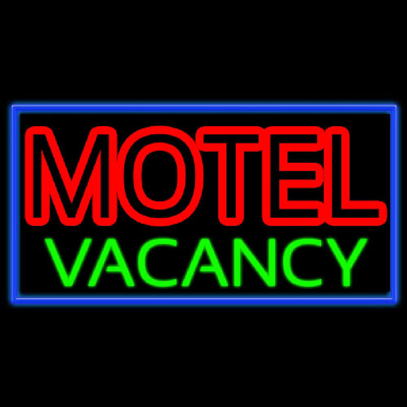 Motel Vacancy Neontábla