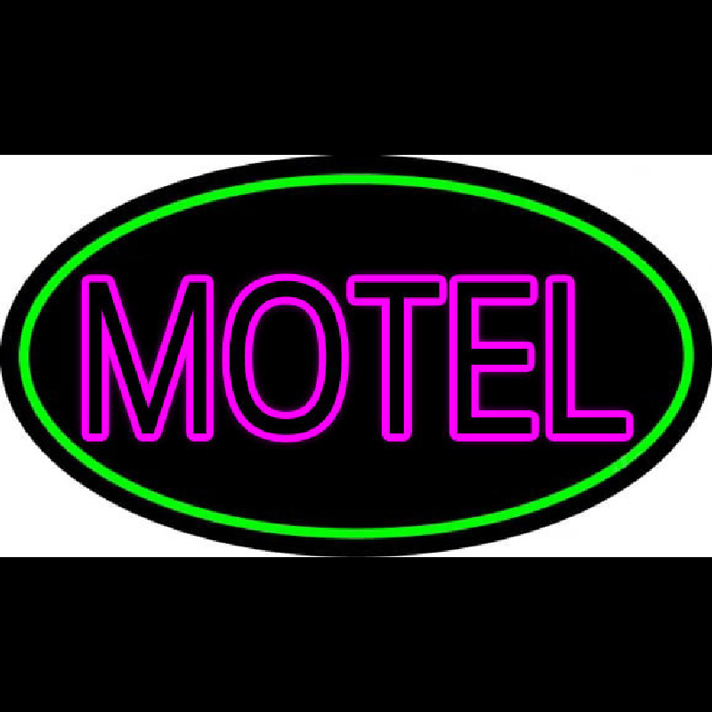 Motel With Green Border Neontábla