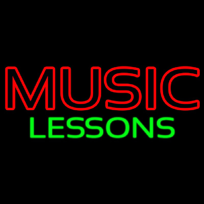 Music Lessons Neontábla