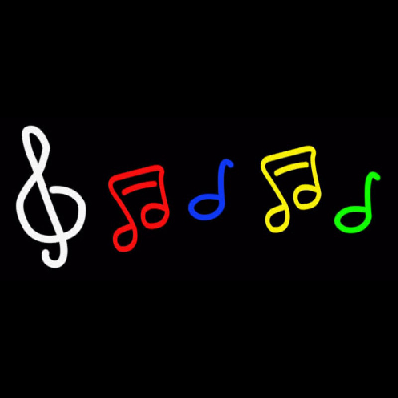 Music Logo Neontábla