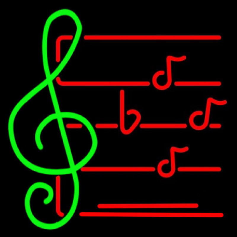 Music Note Neontábla