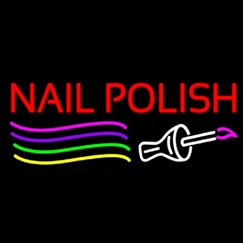 Nail Polish Brush Neontábla